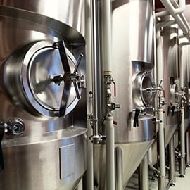 Stainless steel brewery system