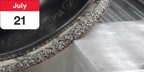 Achieving satin finish on stainless steel using abrasives